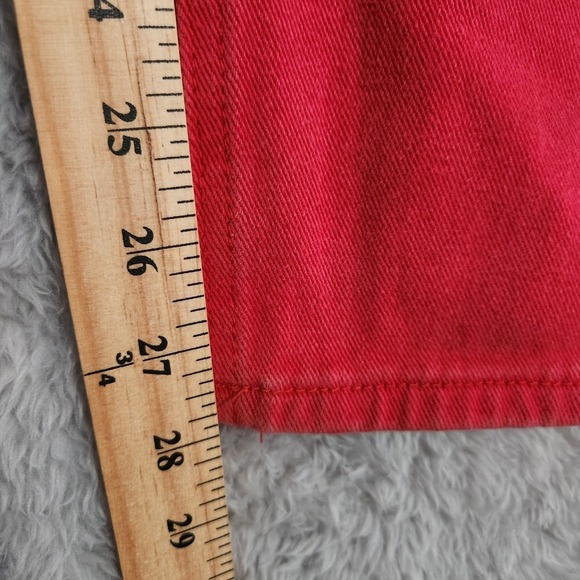Southpole Jeans Mens 38X30 (Actual 38x28) Red Straight Cotton Y2K Flawed - Picture 9 of 14